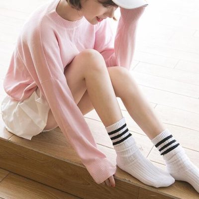 韩国纯棉女袜短袜子日系堆堆袜